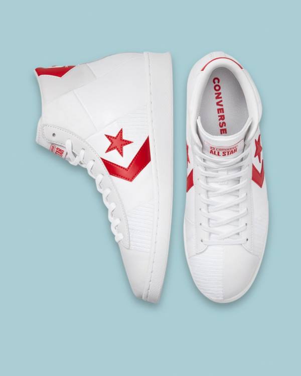 Tenis Altos Converse Chase The Drip Pro Cuero Bota Blancos | CV-856ZPD