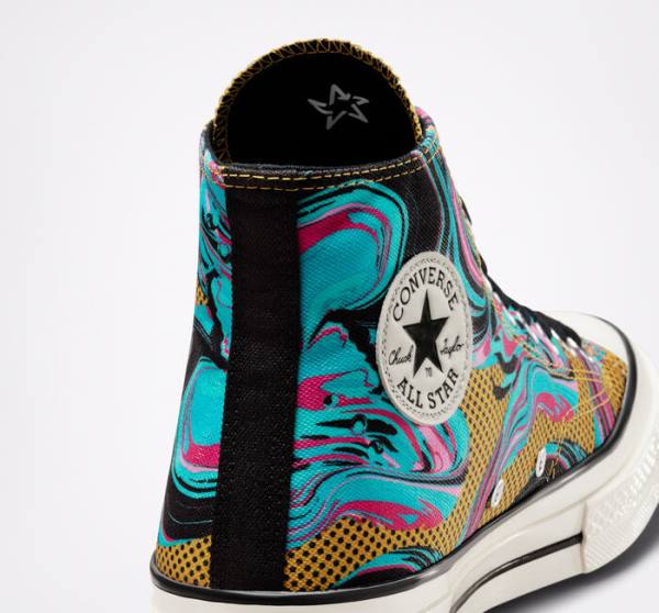 Tenis Altos Converse Chuck 70 '90s Marbled Bota Turquesa | CV-238GTB