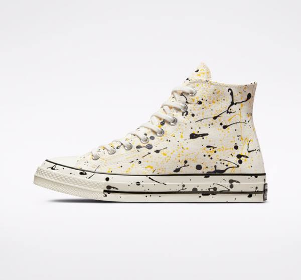 Tenis Altos Converse Chuck 70 Archive Paint Splatter Bota Negros | CV-930PKB