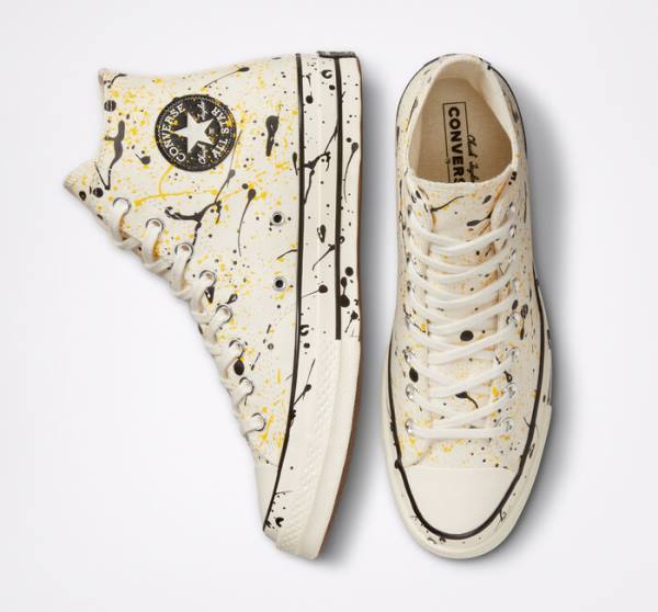 Tenis Altos Converse Chuck 70 Archive Paint Splatter Bota Negros | CV-930PKB