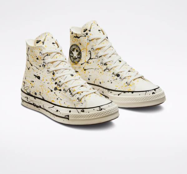 Tenis Altos Converse Chuck 70 Archive Paint Splatter Bota Negros | CV-930PKB