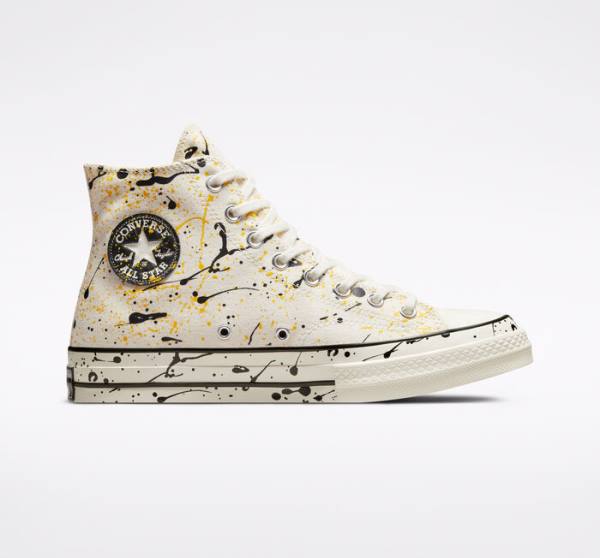 Tenis Altos Converse Chuck 70 Archive Paint Splatter Bota Negros | CV-930PKB