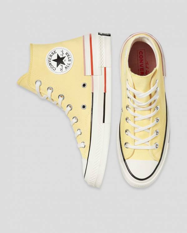 Tenis Altos Converse Chuck 70 Colour Block Bota Amarillos | CV-203QMZ