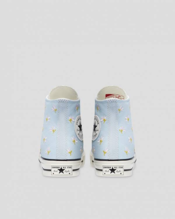 Tenis Altos Converse Chuck 70 Embroidered Garden Party Bota Azules | CV-094VIY