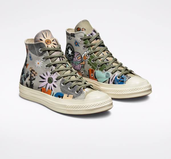 Tenis Altos Converse Chuck 70 Floral Bota Multicolor | CV-081RWD