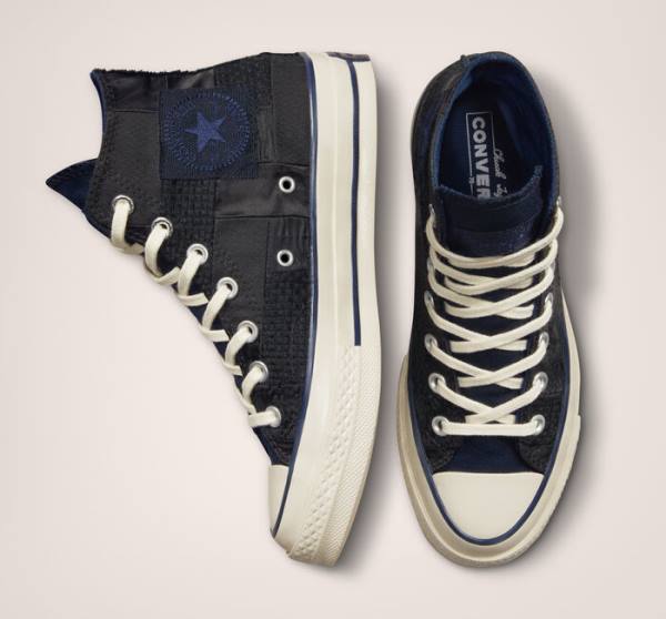 Tenis Altos Converse Chuck 70 It's Possible Bota Negros Azul Marino | CV-175PIX