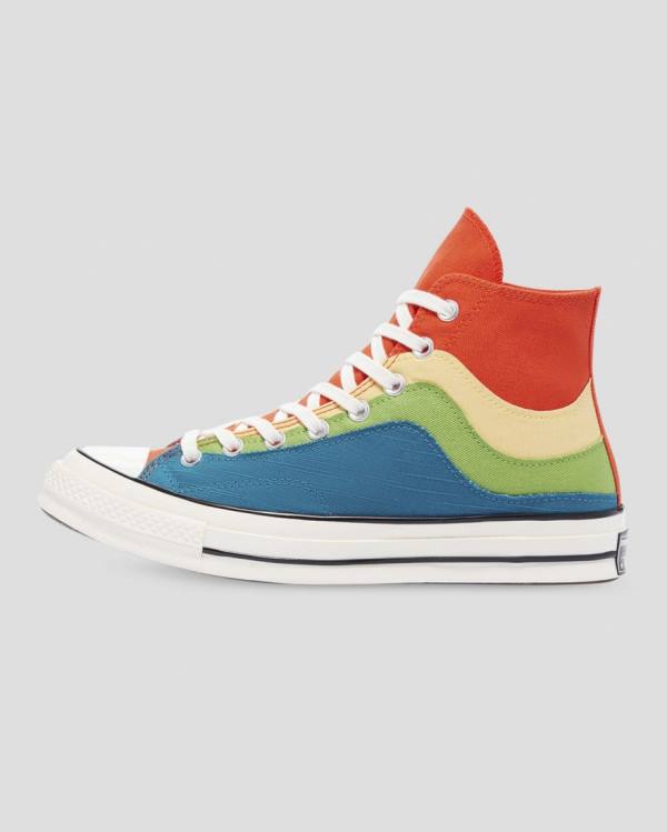 Tenis Altos Converse Chuck 70 National Parks Bota Azules Verdes Naranjas | CV-415FXW