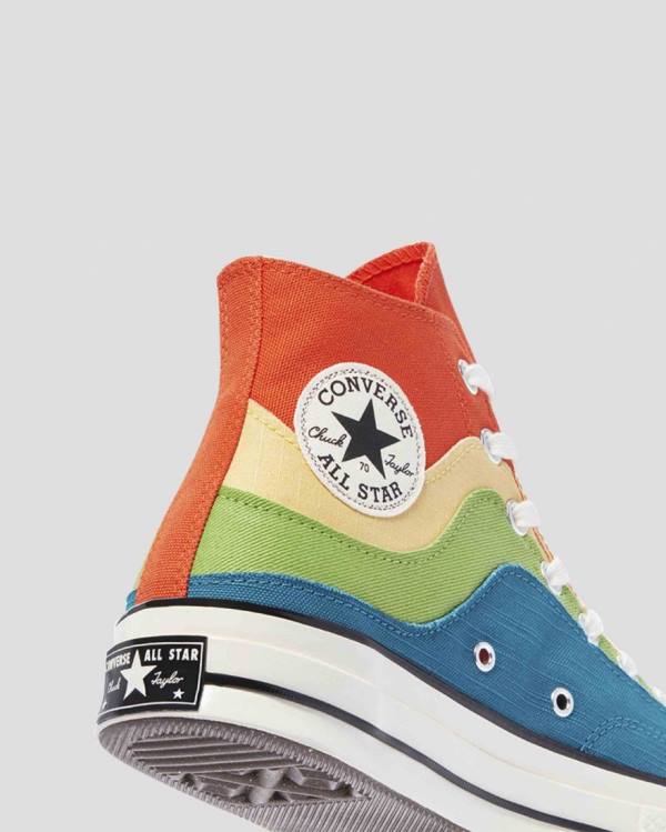 Tenis Altos Converse Chuck 70 National Parks Bota Azules Verdes Naranjas | CV-415FXW