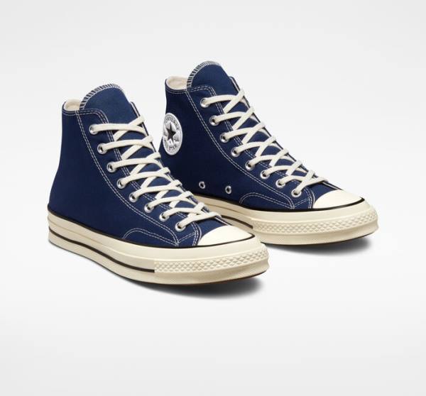 Tenis Altos Converse Chuck 70 Pastel Polyester Bota Azul Marino Negros | CV-165VBX