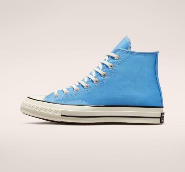 Tenis Altos Converse Chuck 70 Pastel Polyester Bota Azules Negros | CV-876PLW