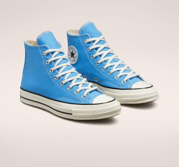 Tenis Altos Converse Chuck 70 Pastel Polyester Bota Azules Negros | CV-876PLW