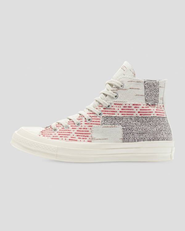 Tenis Altos Converse Chuck 70 Patchwork Bota Rosas Grises | CV-742RWF