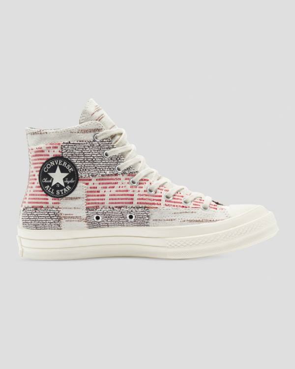 Tenis Altos Converse Chuck 70 Patchwork Bota Rosas Grises | CV-742RWF