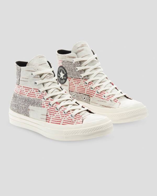 Tenis Altos Converse Chuck 70 Patchwork Bota Rosas Grises | CV-974XIG