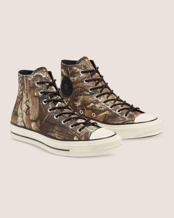 Tenis Altos Converse Chuck 70 Realtree Edge Camo Print Utility Bota Marrom | CV-387DXO