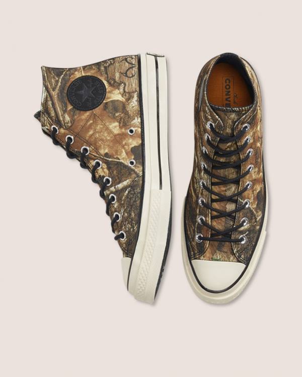 Tenis Altos Converse Chuck 70 Realtree Edge Camo Print Utility Bota Marrom | CV-387DXO