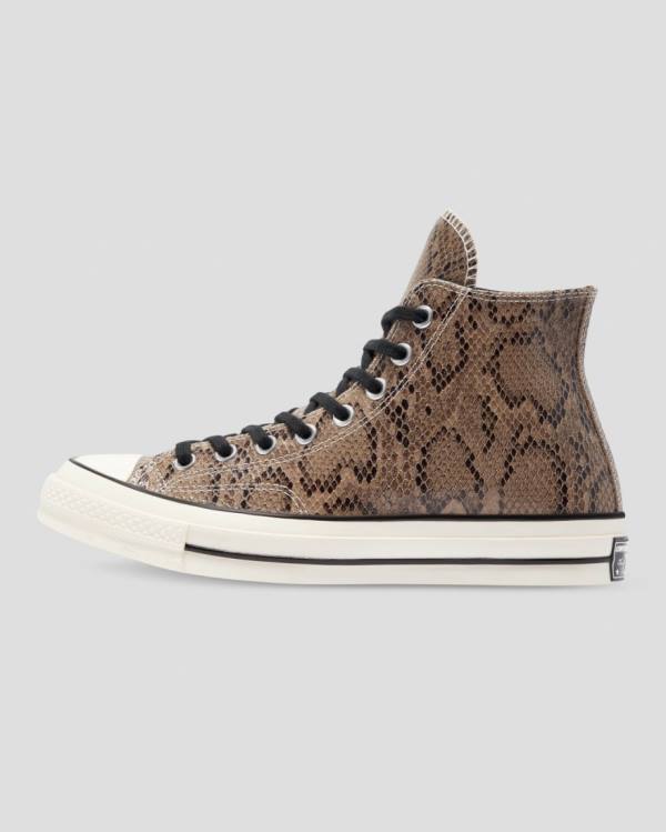 Tenis Altos Converse Chuck 70 Reptile Gamuza Bota Marrom | CV-156DOU