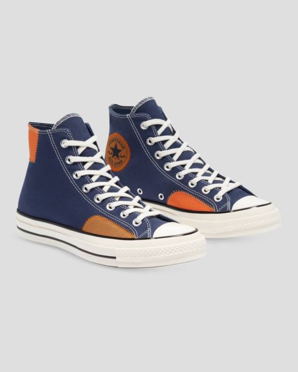 Tenis Altos Converse Chuck 70 Ripstop Bota Azules | CV-069RDO