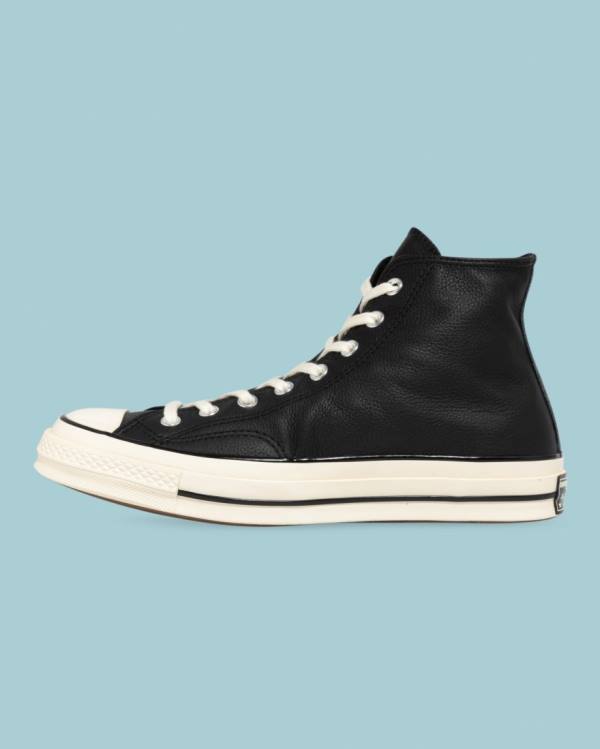 Tenis Altos Converse Chuck 70 Seasonal Cuero Bota Negros | CV-124JXP