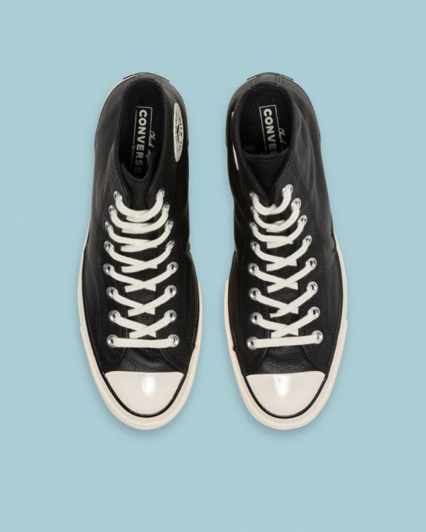 Tenis Altos Converse Chuck 70 Seasonal Cuero Bota Negros | CV-124JXP