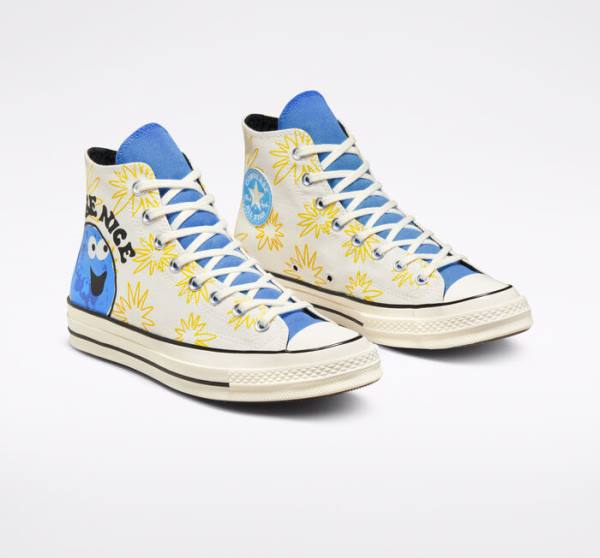 Tenis Altos Converse Chuck 70 Sunny Floral Bota Azules | CV-026RJH