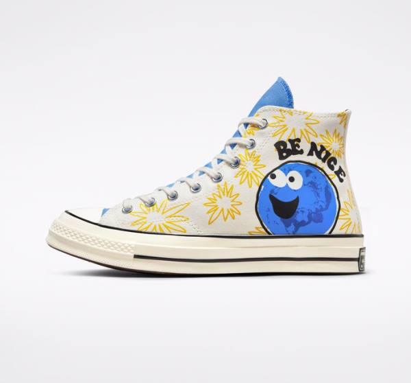 Tenis Altos Converse Chuck 70 Sunny Floral Bota Azules | CV-591RKZ