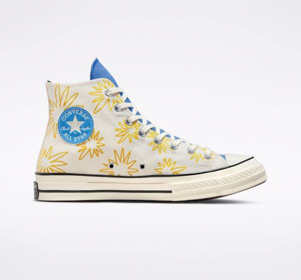 Tenis Altos Converse Chuck 70 Sunny Floral Bota Azules | CV-591RKZ