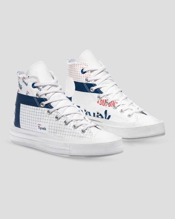 Tenis Altos Converse Chuck 70 Tyvek Bota Blancos | CV-125CIX