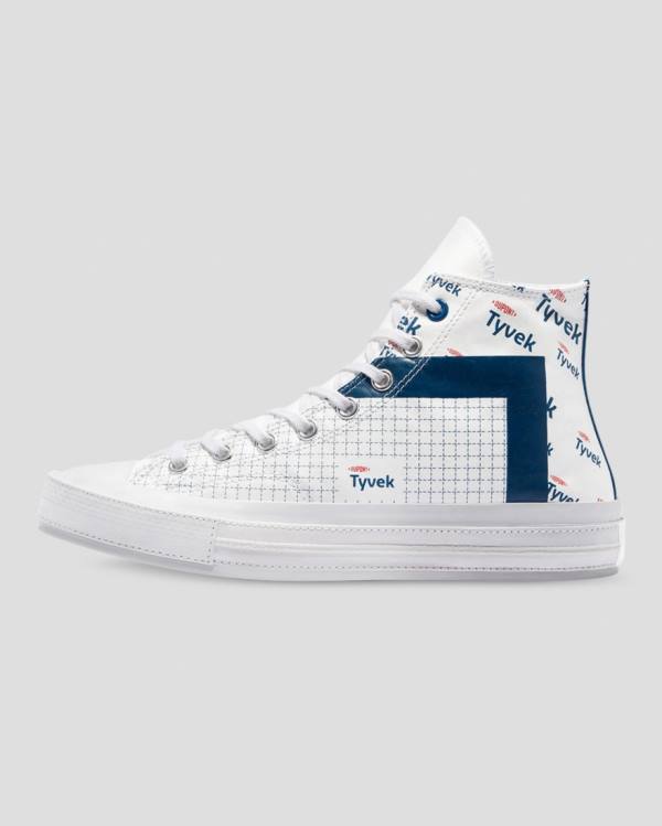 Tenis Altos Converse Chuck 70 Tyvek Bota Blancos | CV-682ROG