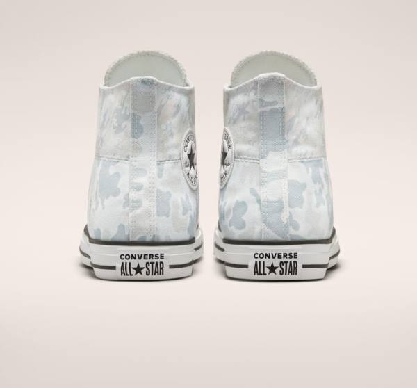 Tenis Altos Converse Chuck Taylor All Star Split Panel Camo Bota Blancos Grises | CV-019USP