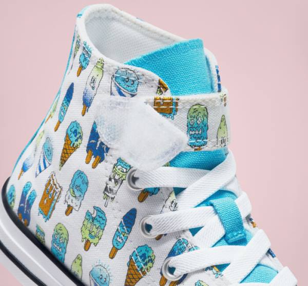 Tenis Altos Converse Chuck Taylor All Star Easy-On Frozen Treats Bota Blancos Azules Verdes Claro | CV-027XDJ