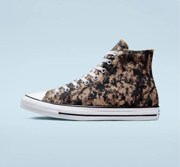 Tenis Altos Converse Chuck Taylor All Star Dip Dye Bota Negros Blancos | CV-047UGV