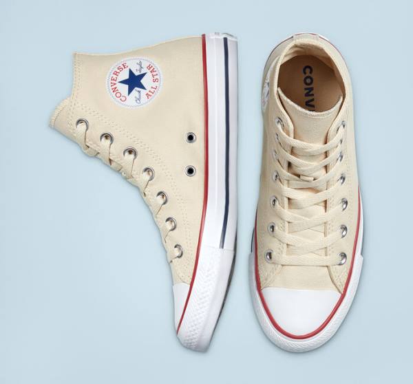 Tenis Altos Converse Chuck Taylor All Star Natural Ivory Bota Beige | CV-067AMX