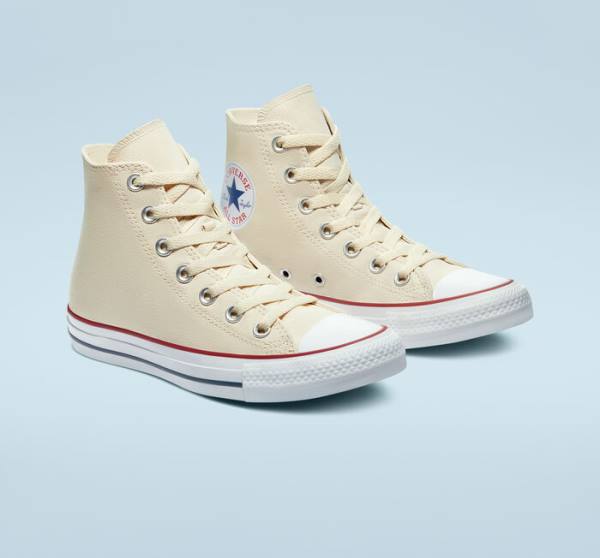 Tenis Altos Converse Chuck Taylor All Star Natural Ivory Bota Beige | CV-067AMX