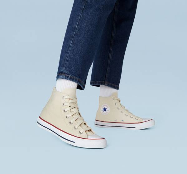 Tenis Altos Converse Chuck Taylor All Star Natural Ivory Bota Beige | CV-067AMX