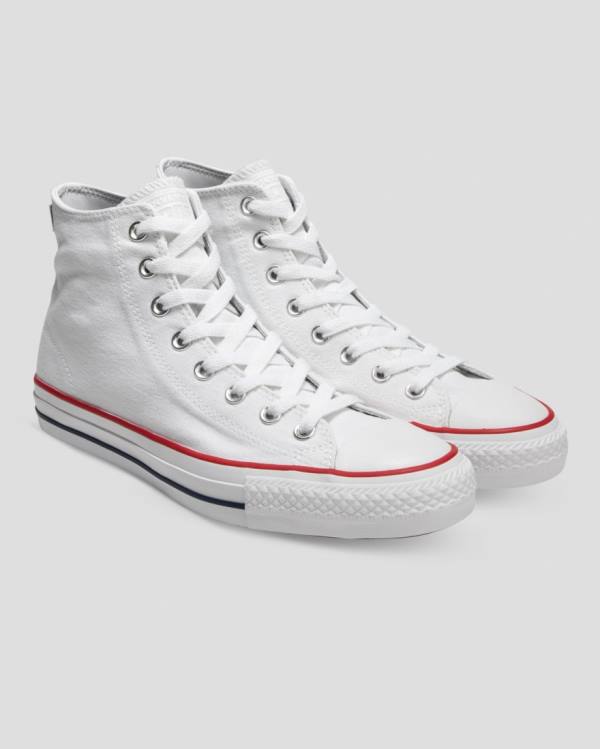 Tenis Altos Converse Chuck Taylor All Star Pro Lona Bota Blancos | CV-120RHP