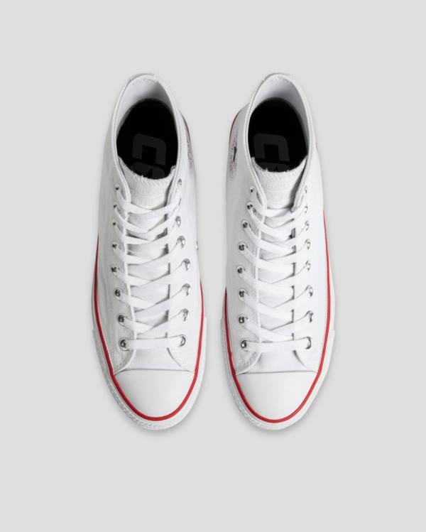 Tenis Altos Converse Chuck Taylor All Star Pro Lona Bota Blancos | CV-120RHP