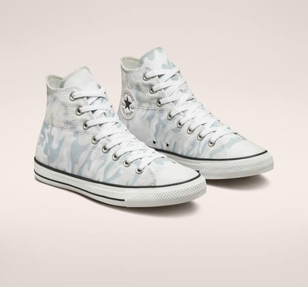 Tenis Altos Converse Chuck Taylor All Star Split Panel Camo Bota Blancos Grises | CV-134JUN