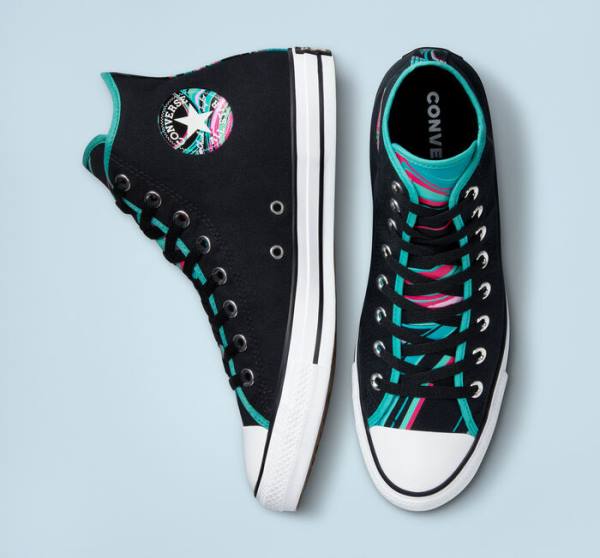 Tenis Altos Converse Chuck Taylor All Star Marbled Bota Multicolor | CV-157QKF