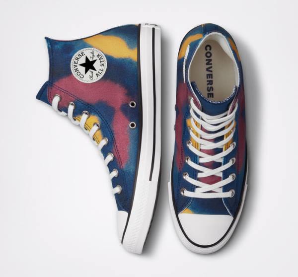 Tenis Altos Converse Chuck Taylor All Star Tie-Dye Bota Multicolor | CV-159HMK