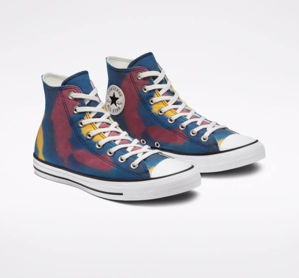 Tenis Altos Converse Chuck Taylor All Star Tie-Dye Bota Multicolor | CV-159HMK