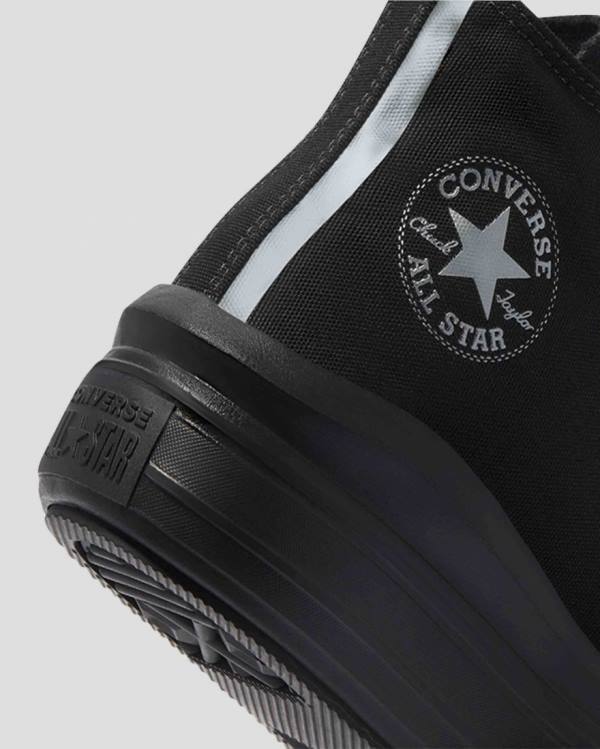 Tenis Altos Converse Chuck Taylor All Star Move Festival Plataforma Bota Negros | CV-176WXB