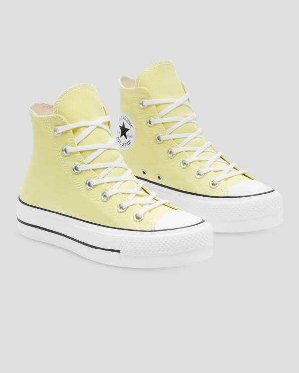 Tenis Altos Converse Chuck Taylor All Star Lift Seasonal Colour Bota Amarillos | CV-179AYO