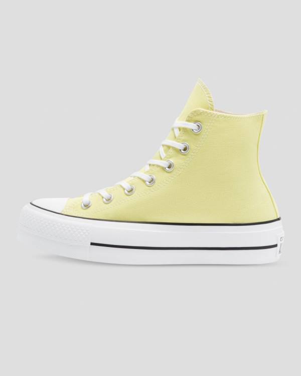 Tenis Altos Converse Chuck Taylor All Star Lift Seasonal Colour Bota Amarillos | CV-179AYO