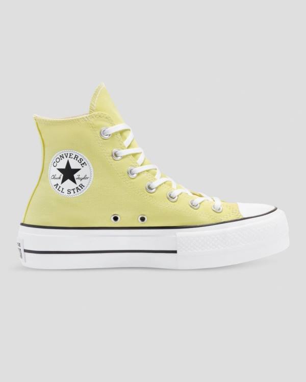 Tenis Altos Converse Chuck Taylor All Star Lift Seasonal Colour Bota Amarillos | CV-179AYO