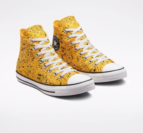 Tenis Altos Converse Chuck Taylor All Star Archive Paint Splatter Bota Blancos | CV-185HKO