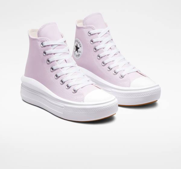 Tenis Altos Converse Chuck Taylor All Star Move Plataforma Seasonal Color Bota Blancos Blancos | CV-192GMA