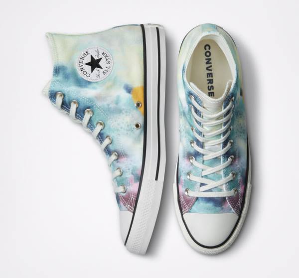 Tenis Altos Converse Chuck Taylor All Star Tie-Dye Bota Multicolor | CV-215FCK