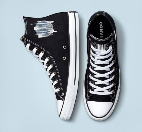 Tenis Altos Converse Chuck Taylor All Star Translucent Barcode Bota Negros Blancos | CV-235TLH