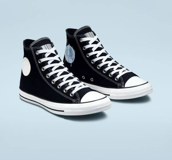 Tenis Altos Converse Chuck Taylor All Star Translucent Barcode Bota Negros Blancos | CV-235TLH